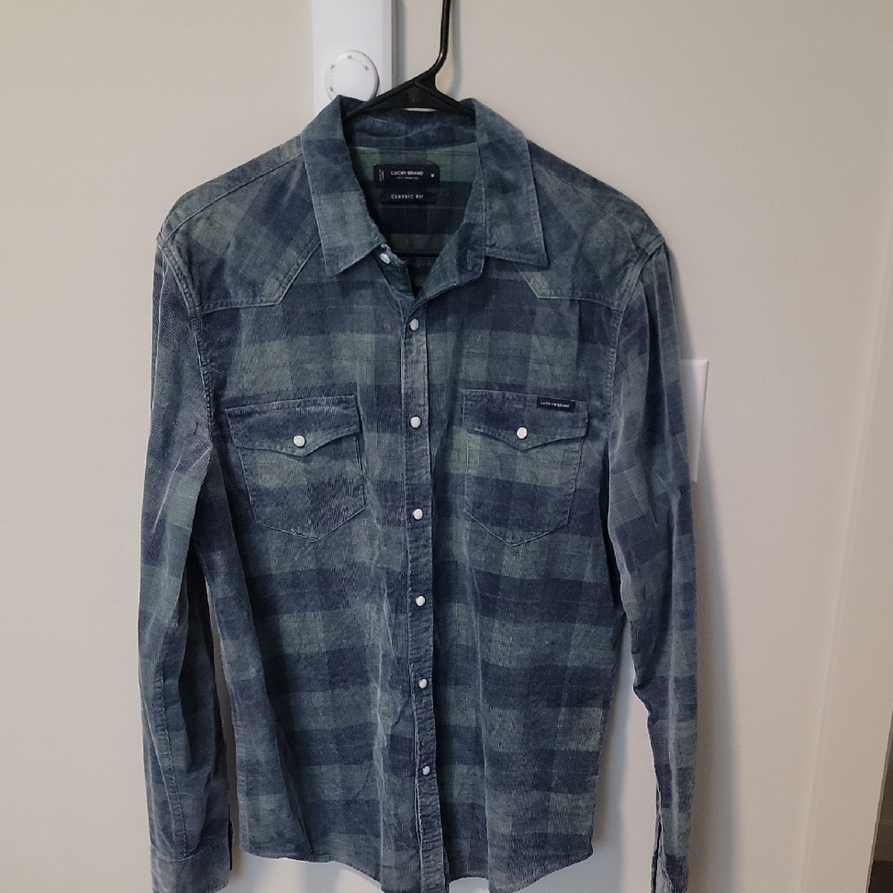Men's Lucky Brand Blue Plaid Shirt